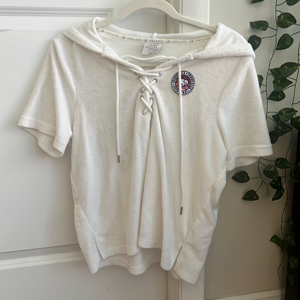 Ivory Ella Terry Cloth Top